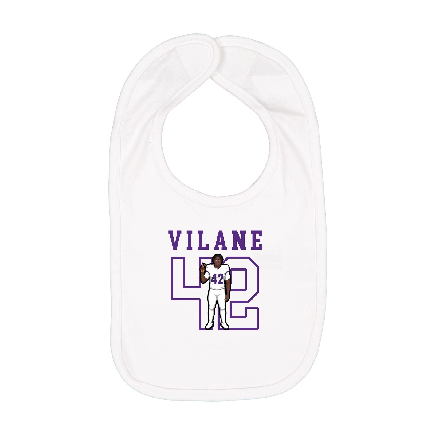 Infant Bib — Shirsey in White