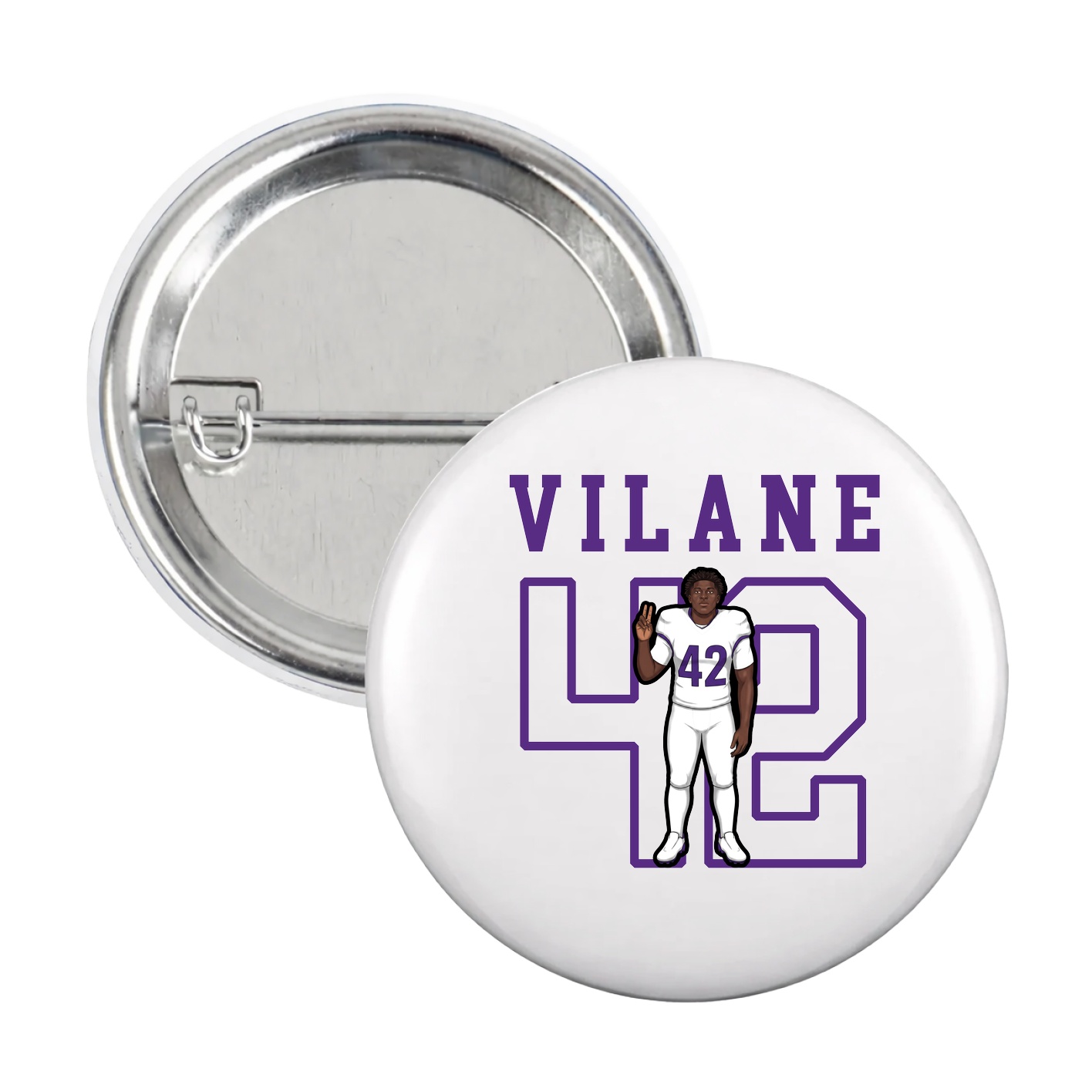 Game Day Button — Shirsey in White