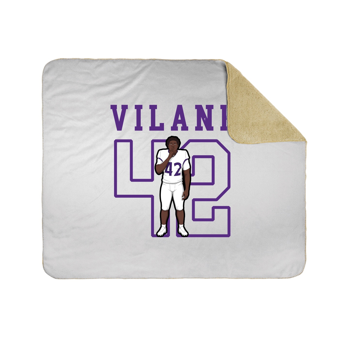 Throw Blanket — Shirsey in White