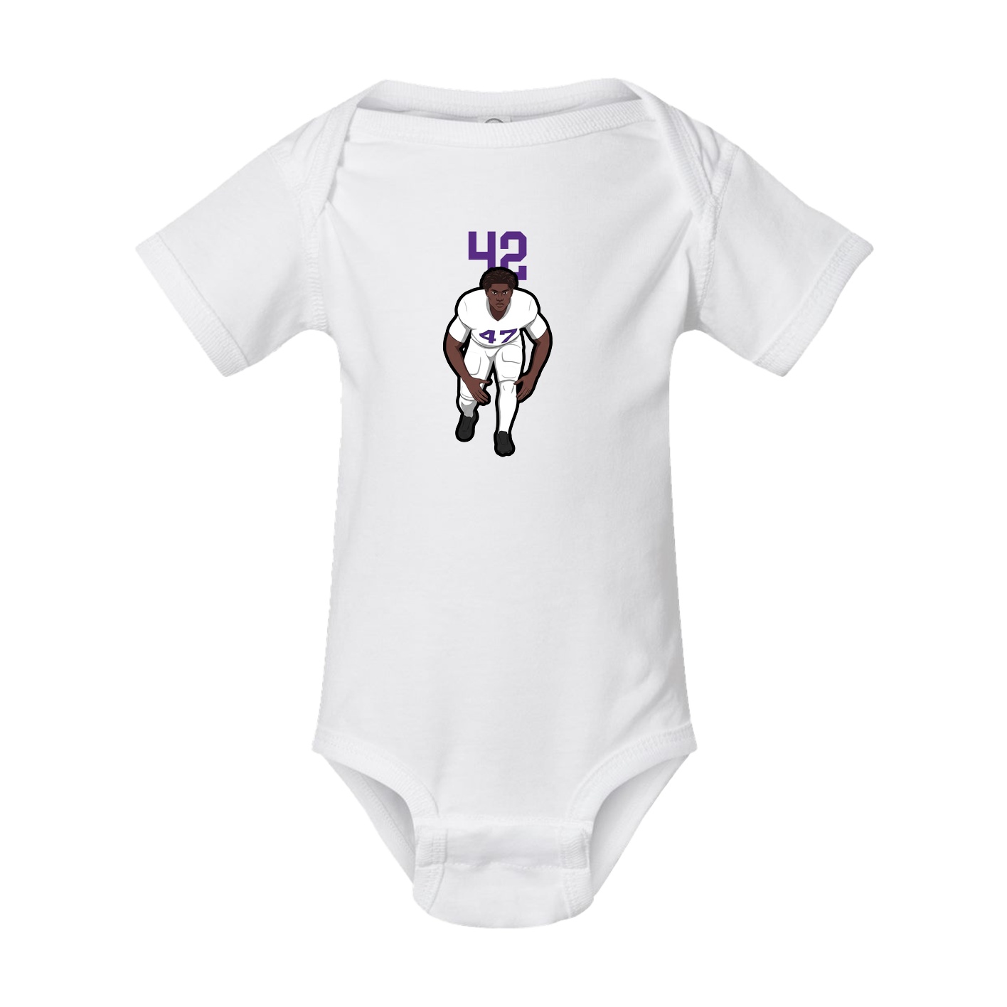 Baby Onesie — Number Top in White