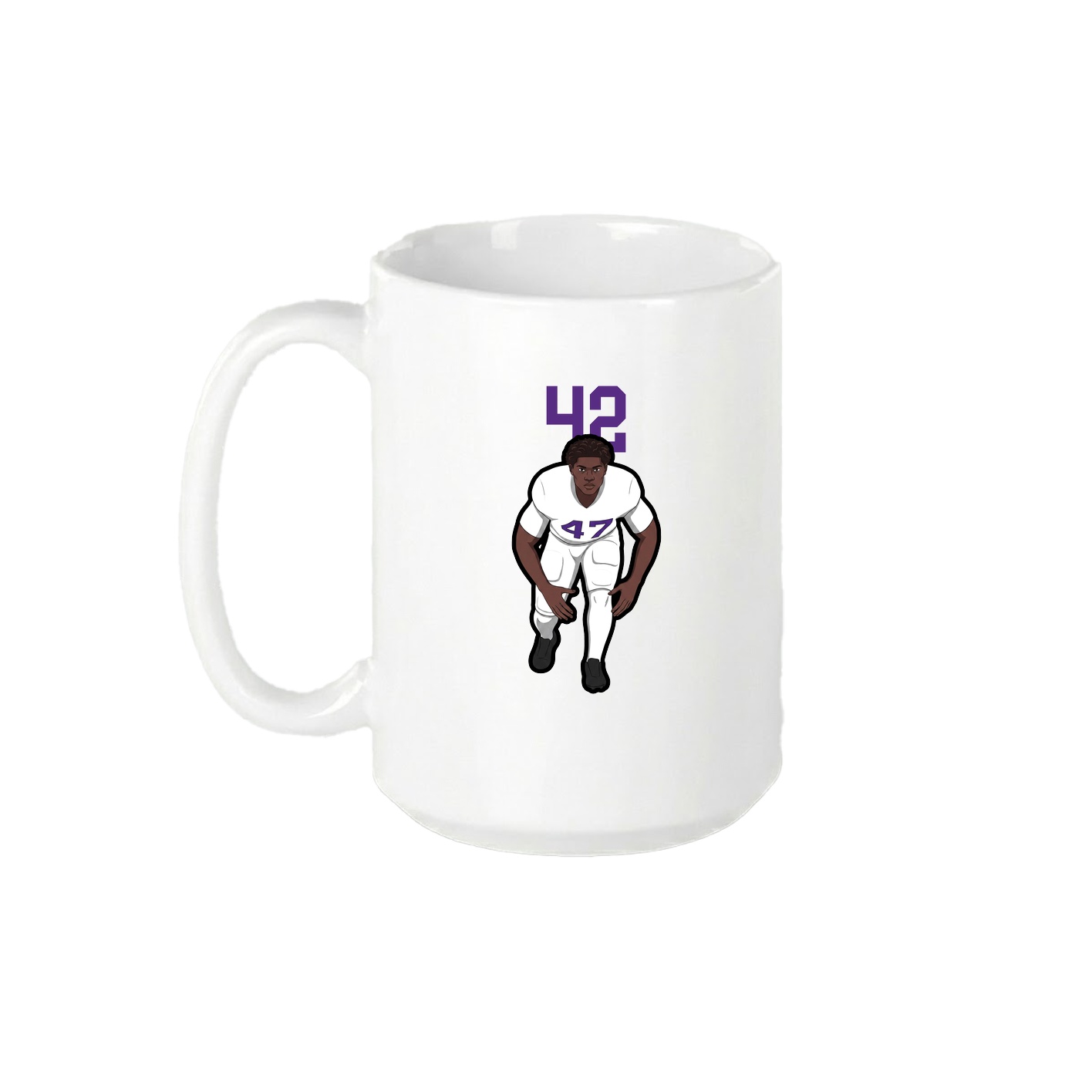 15oz Coffee Mug — Number Top in White