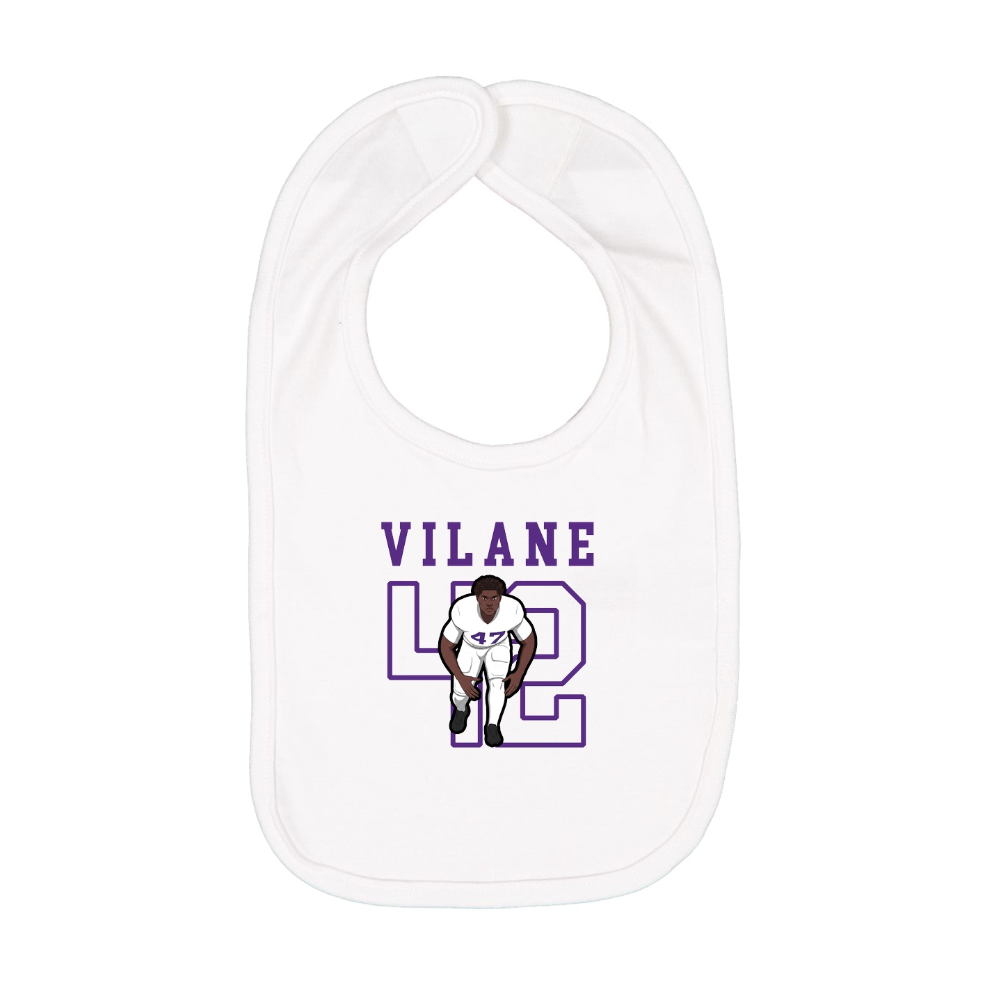 Infant Bib — Shirsey in White