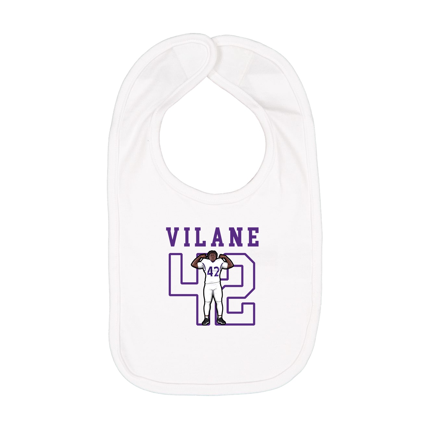 Infant Bib — Shirsey in White