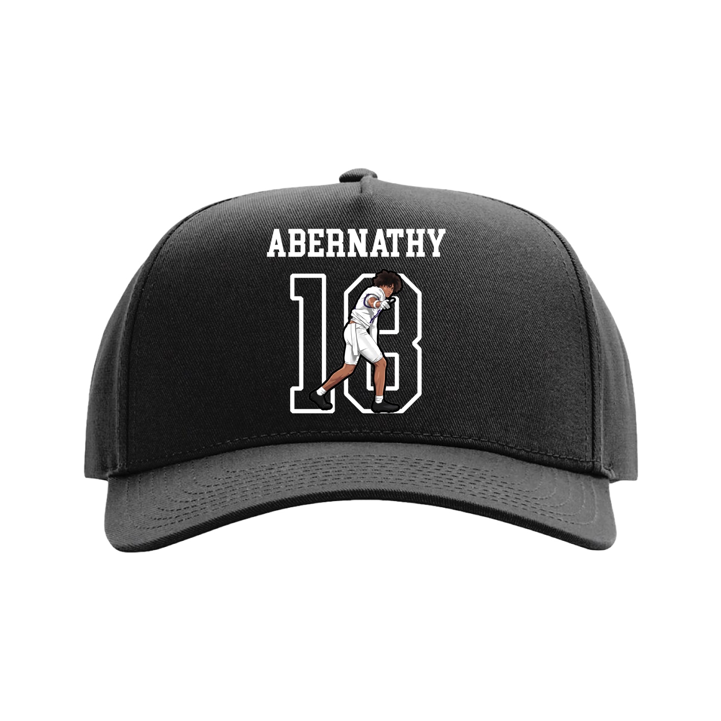 Full Fabric Five-Panel Champ Cap — Shirsey in Black