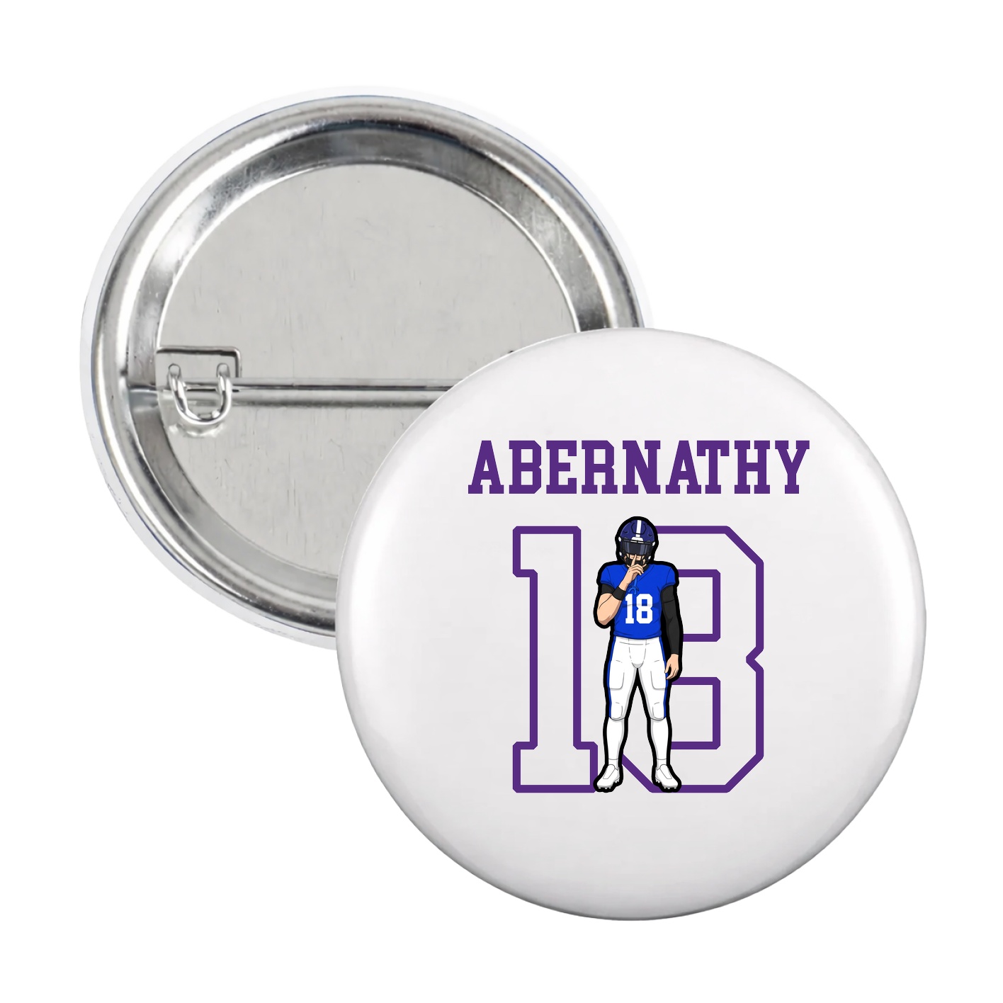 Game Day Button — Shirsey in White