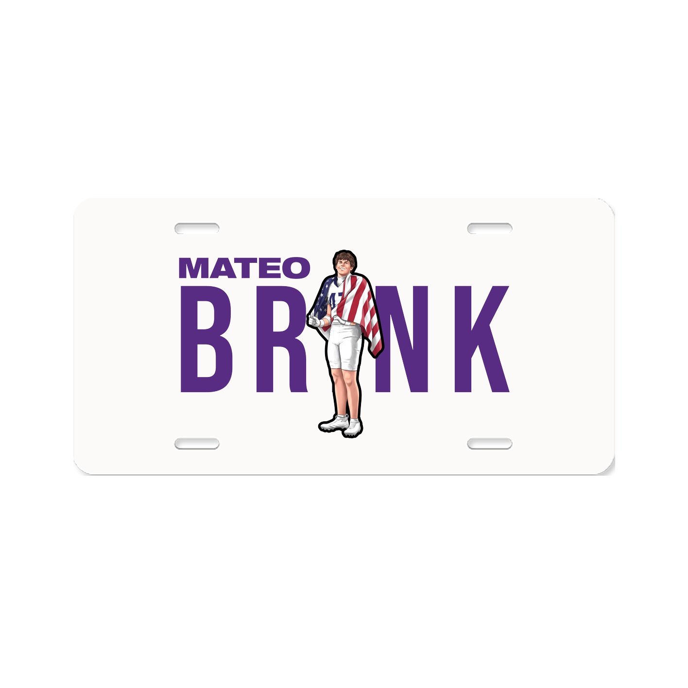 License Plate — Player Name in Classic