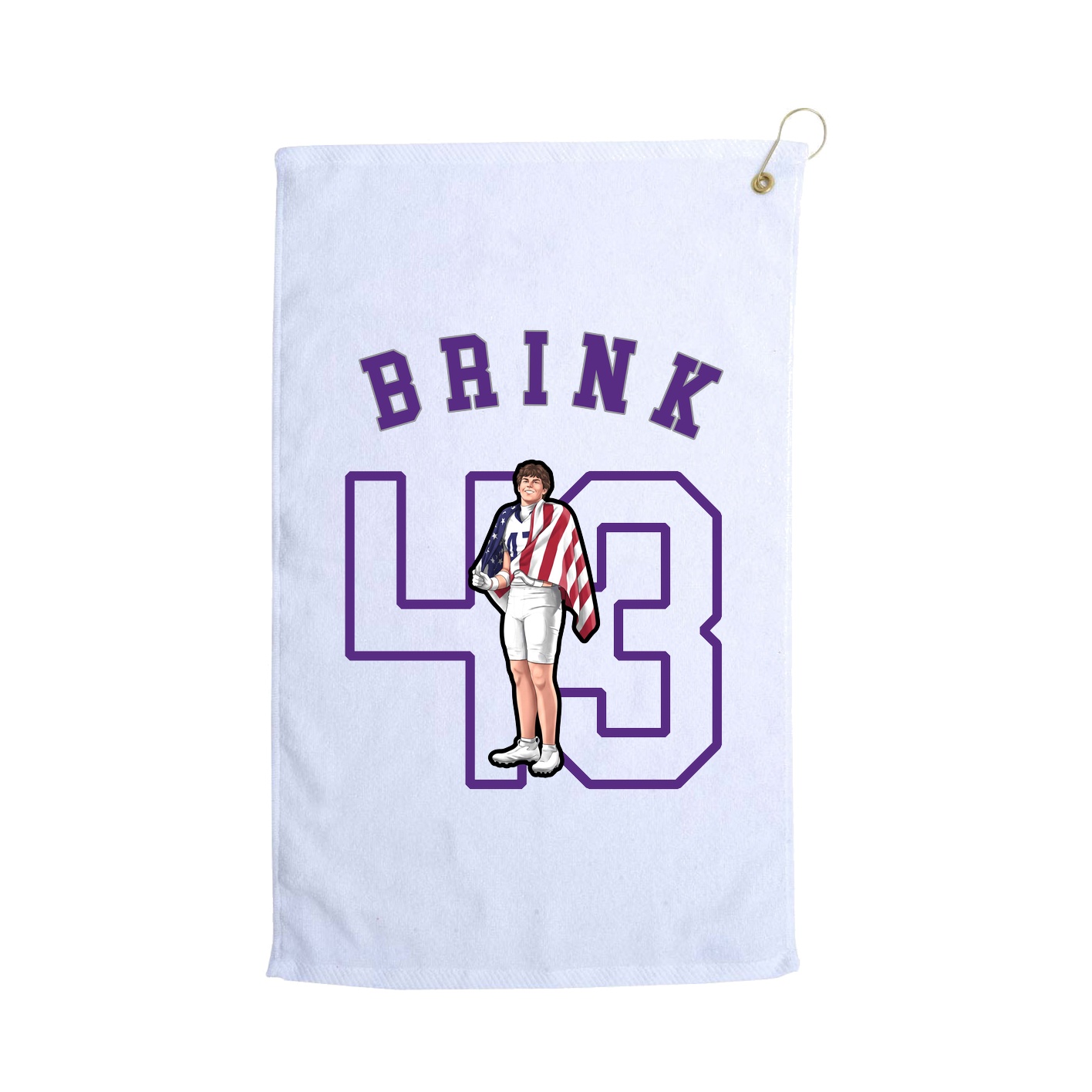 Golf Towel — Shirsey Arch in White