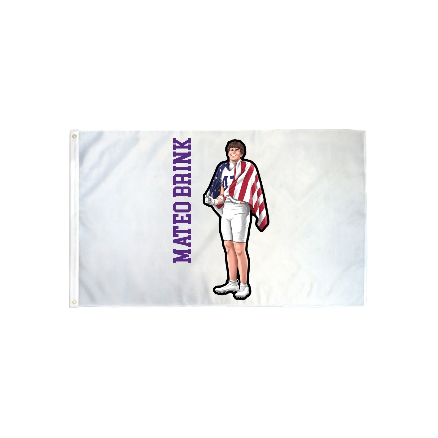 3x5 Flag — Name Vertical in Classic