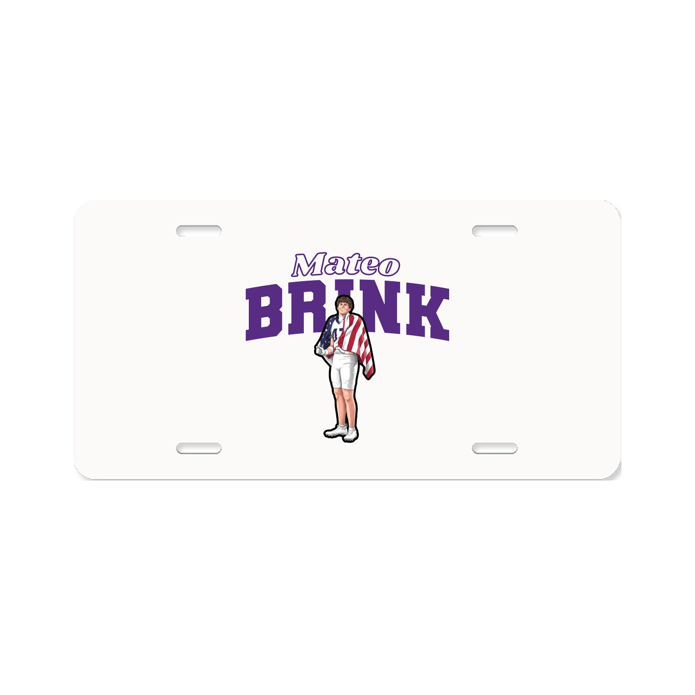License Plate — Name Arch in Classic