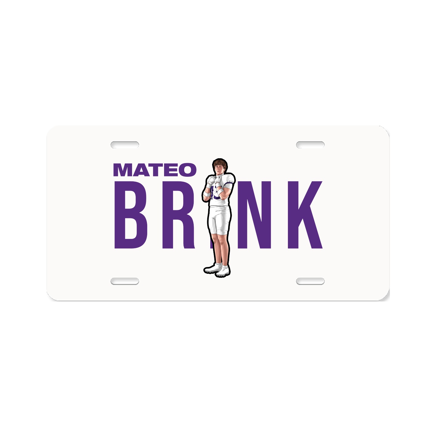 License Plate — Player Name in Classic