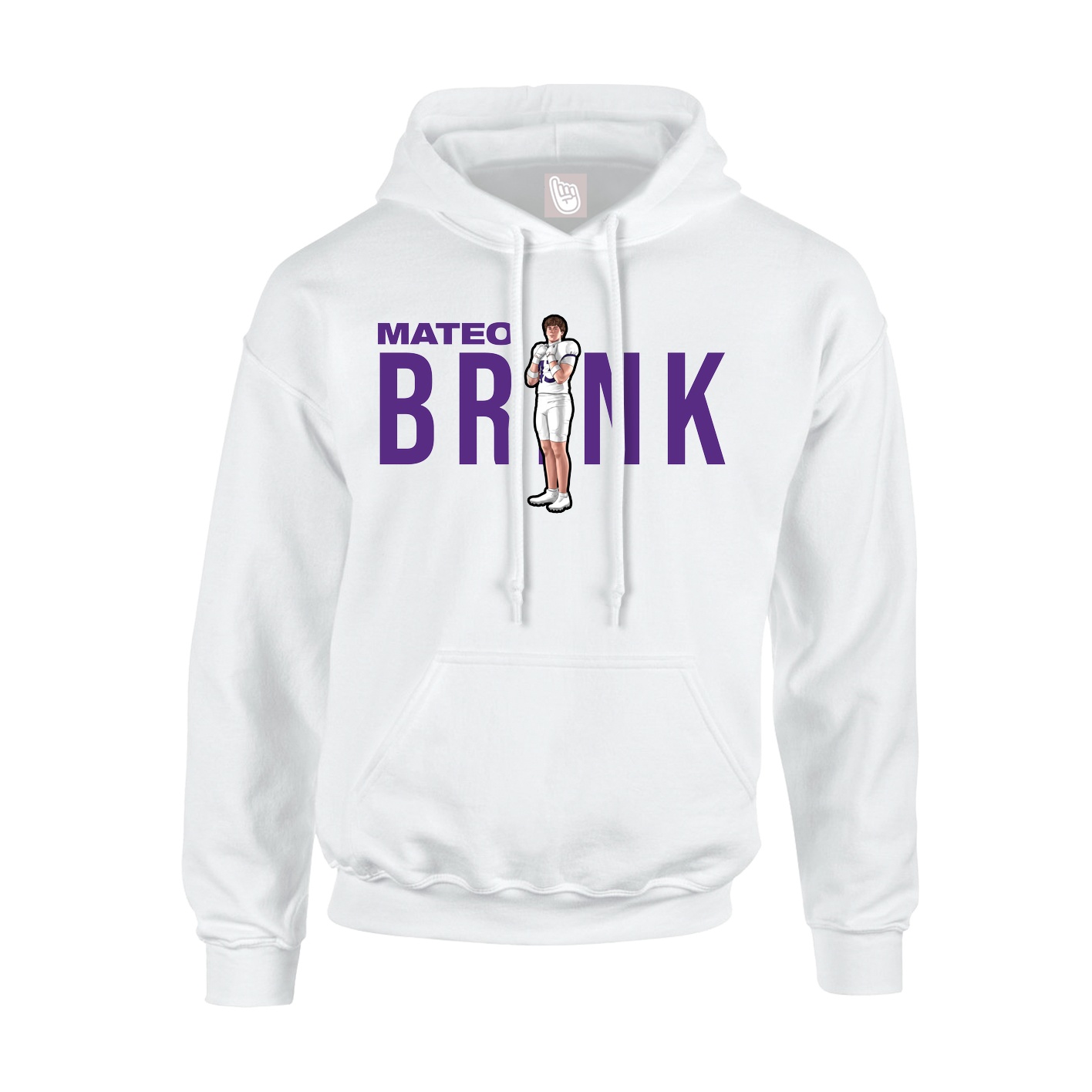 Hoodie — Player Name in White
