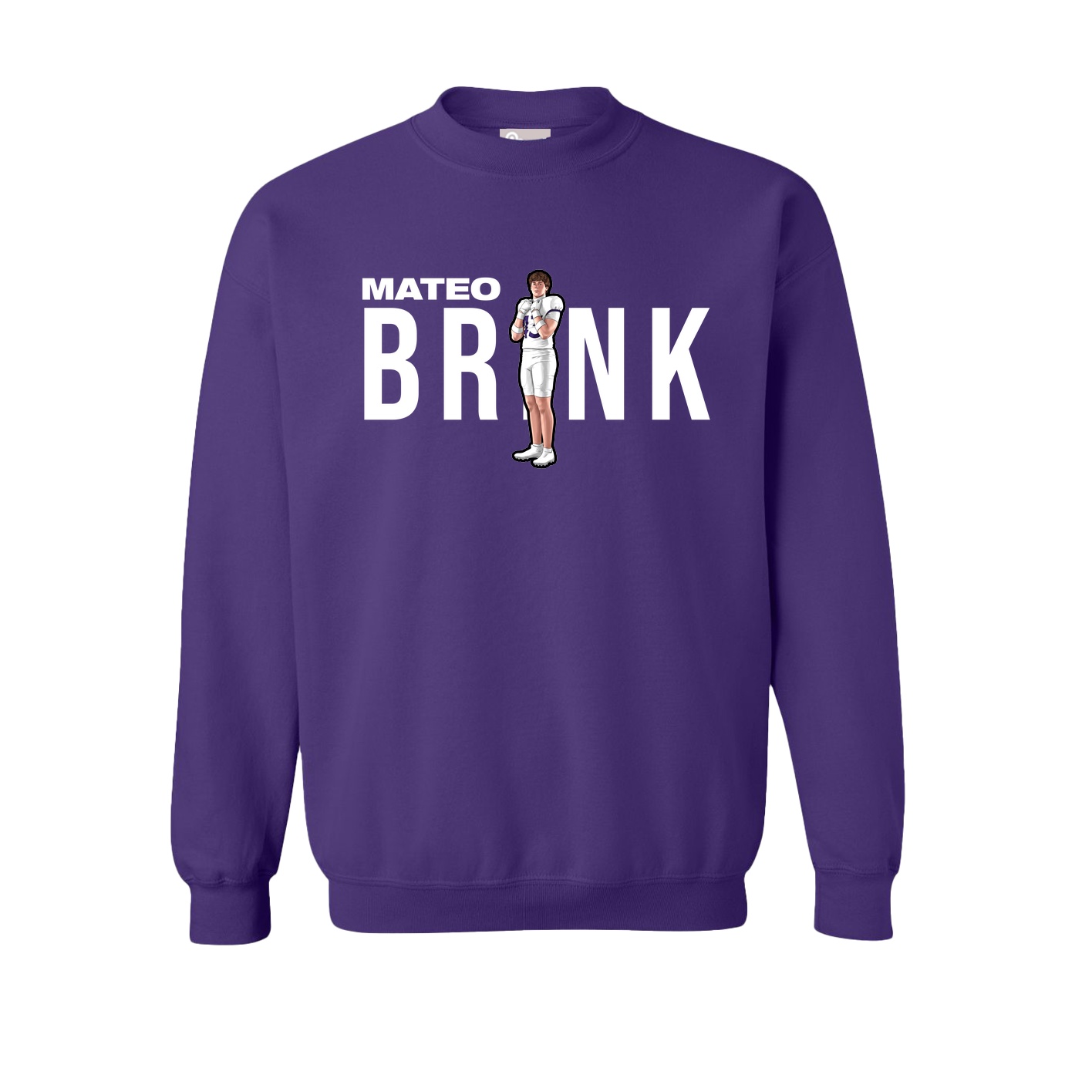 Fleece Crew — Player Name in Purple