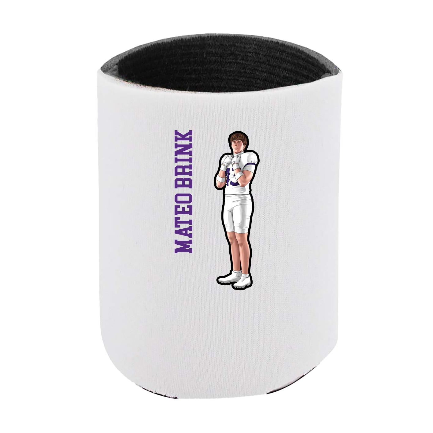 Can Holder — Name Vertical in White