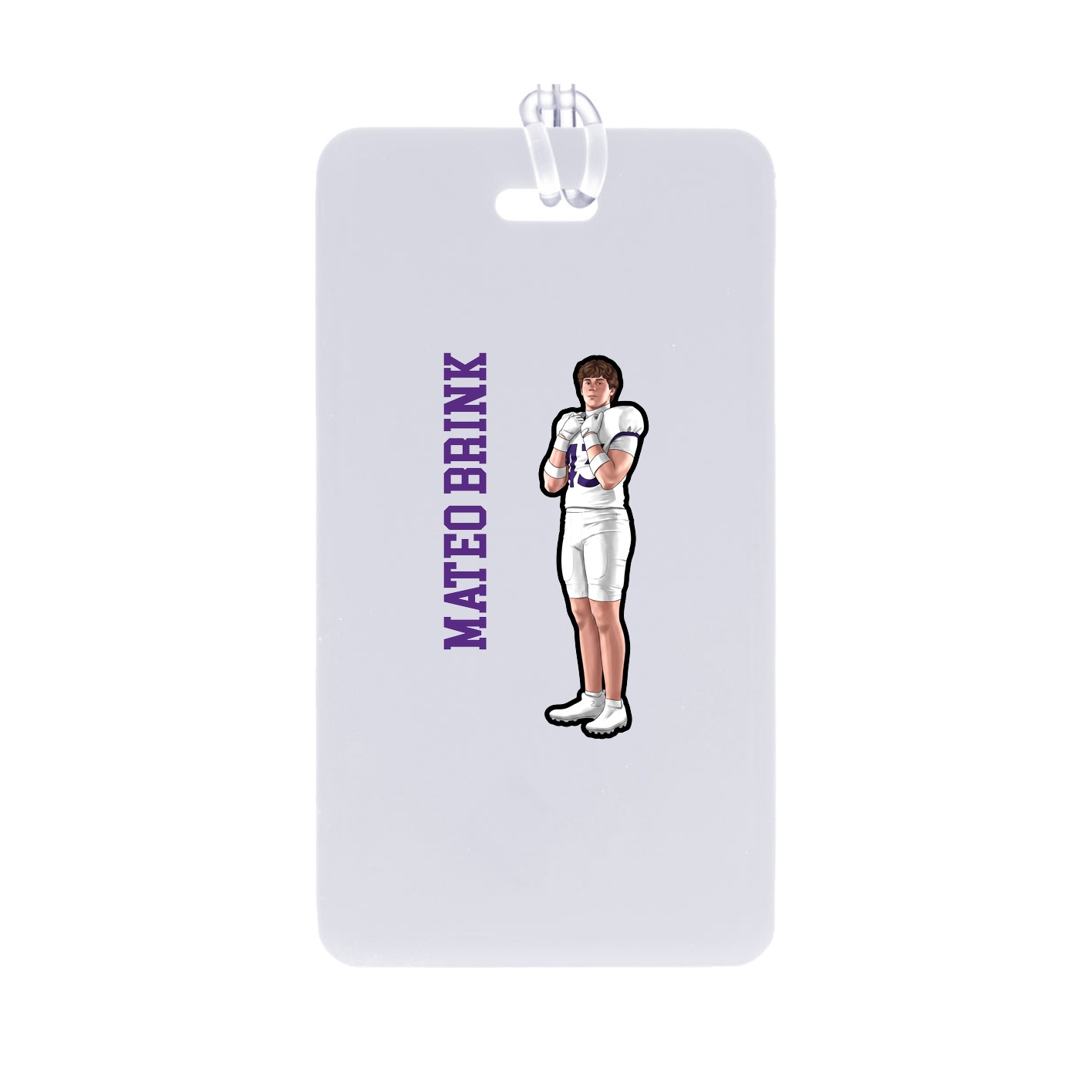 Bag Tag — Name Vertical in Classic
