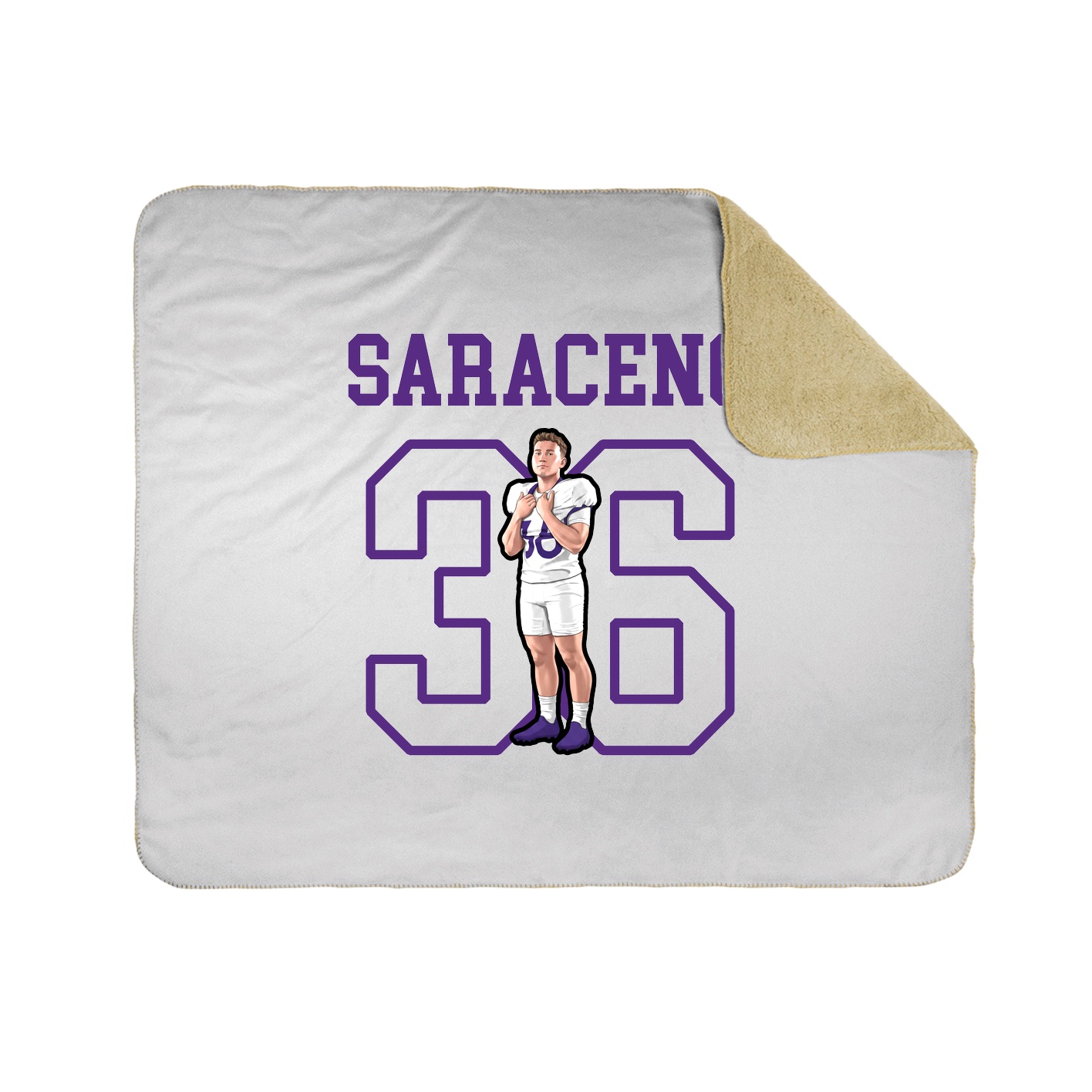 Throw Blanket — Shirsey in White