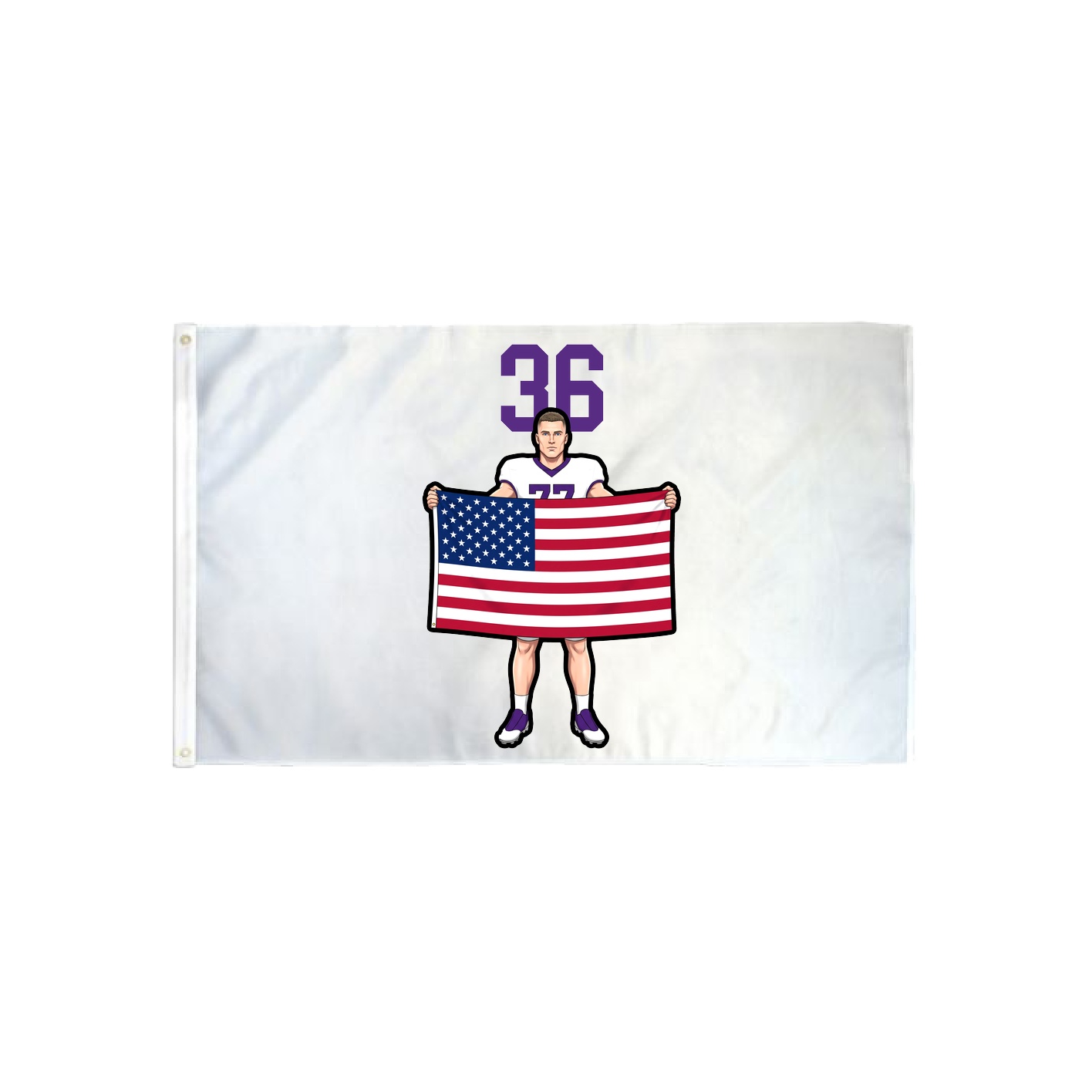 3x5 Flag — Number Top in Classic