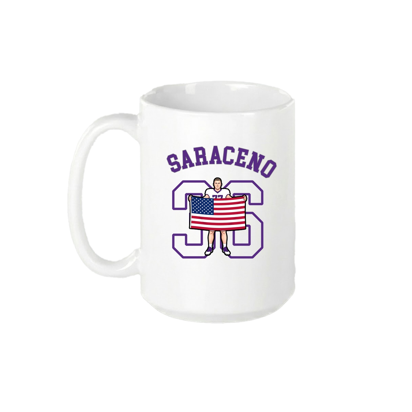 15oz Coffee Mug — Shirsey Arch in White