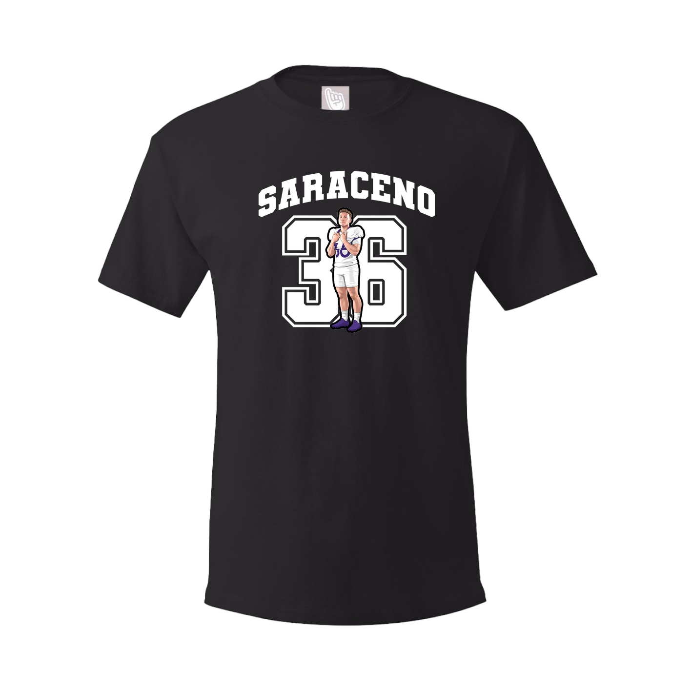 Youth Tee — Number in Black