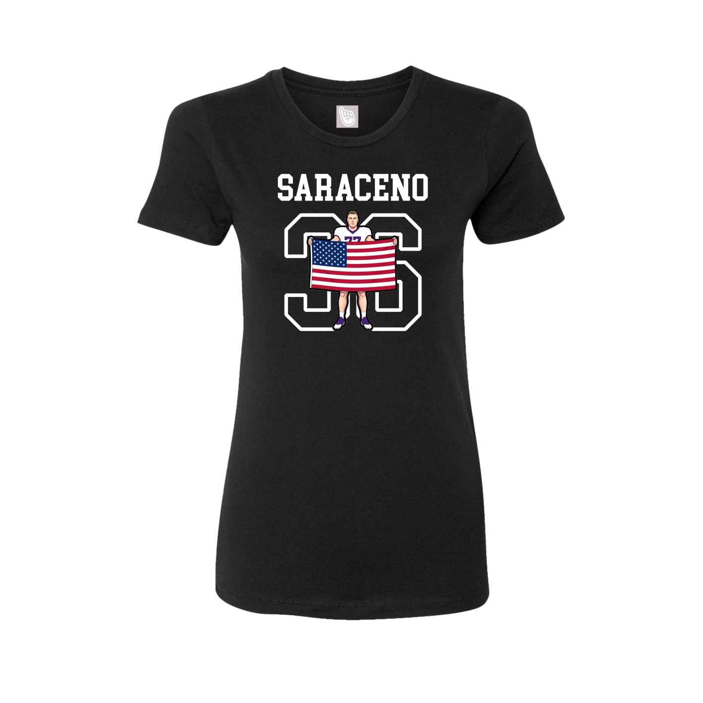 Fitted Women's Tee — Shirsey in Black