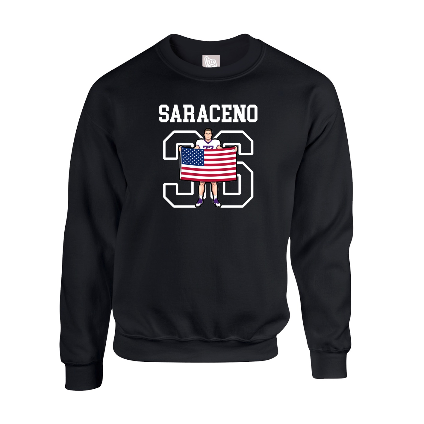 Fleece Crew — Shirsey in Black