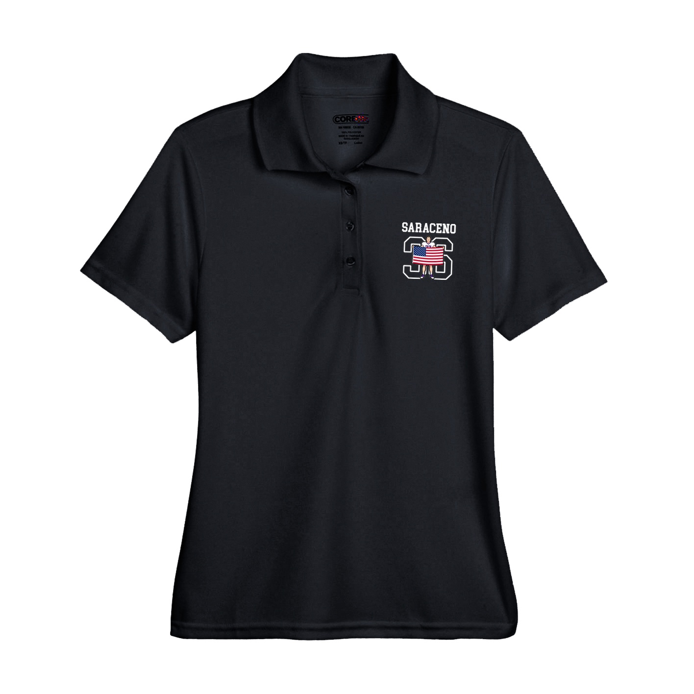 Womens Performance Polo — Shirsey in Black