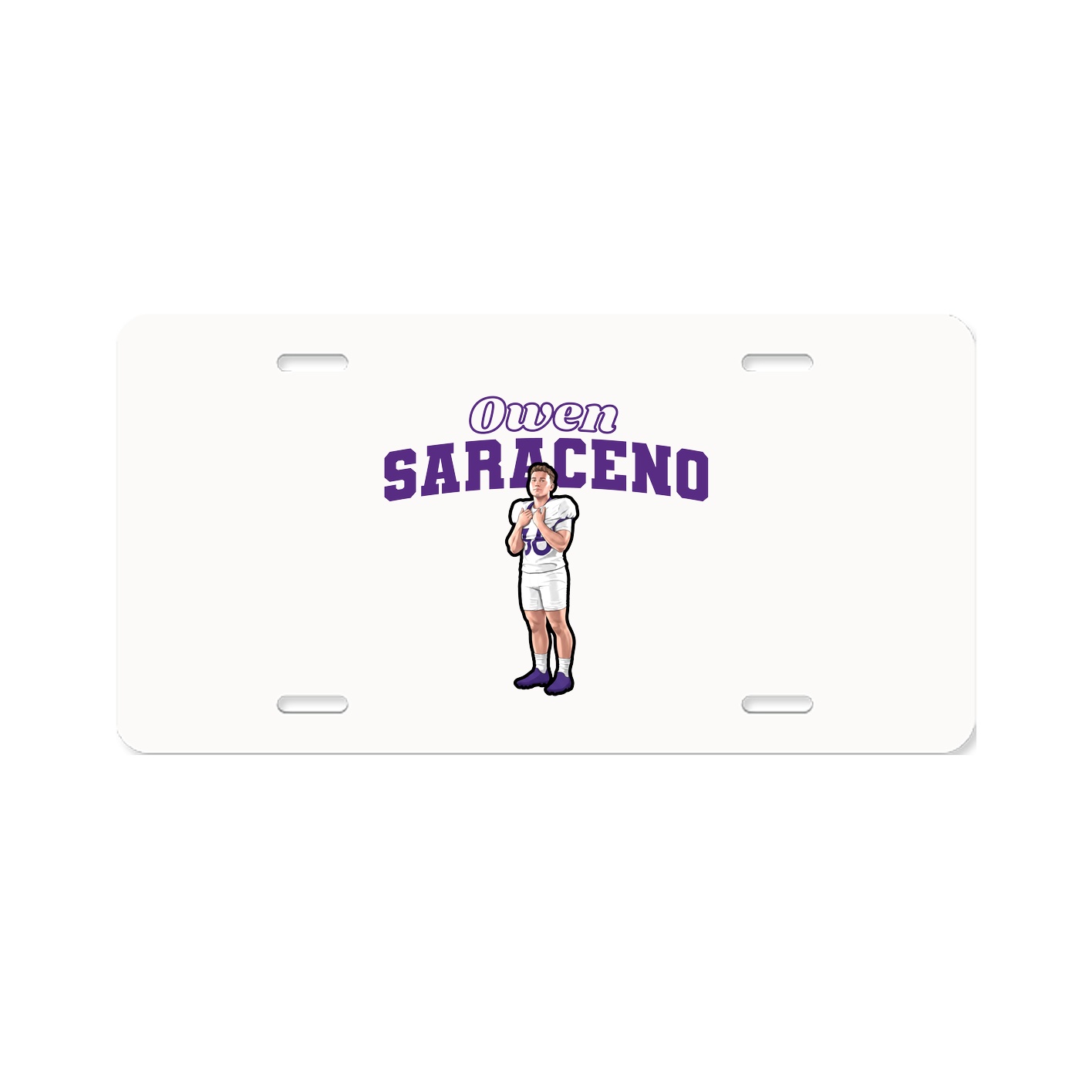 License Plate — Name Arch in Classic