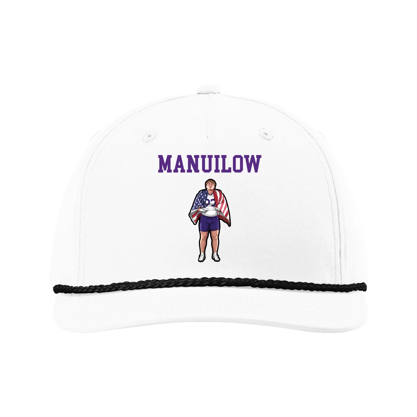 Five-Panel Classic Rope Cap — Shirsey in White