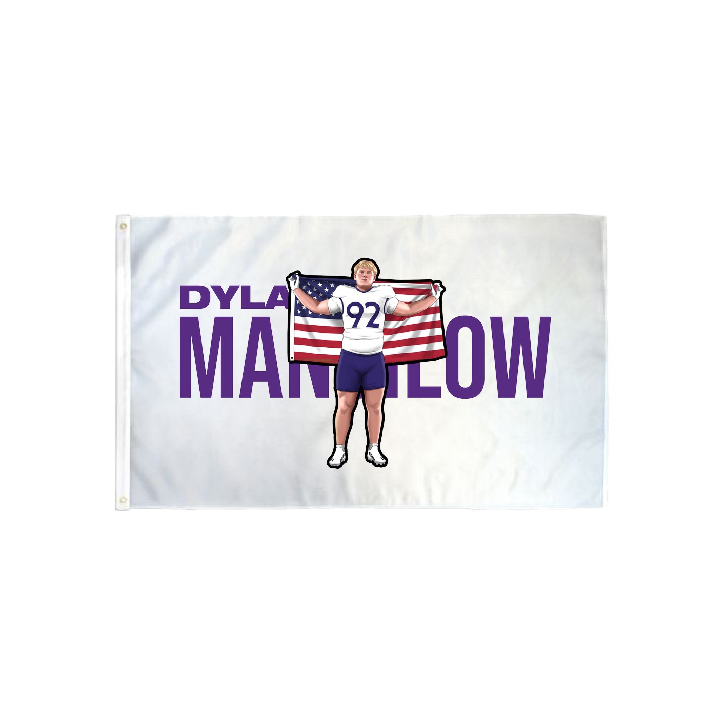 3x5 Flag — Player Name in Classic