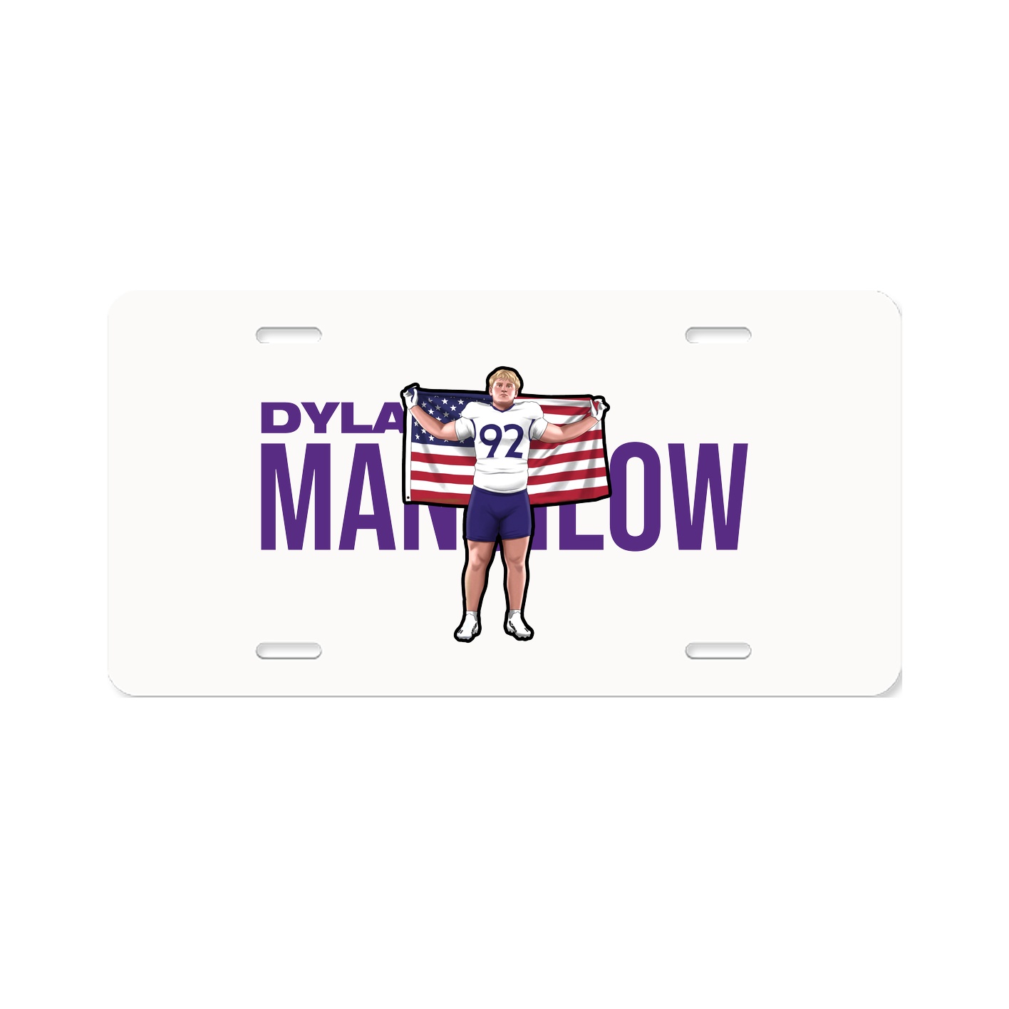 License Plate — Player Name in Classic