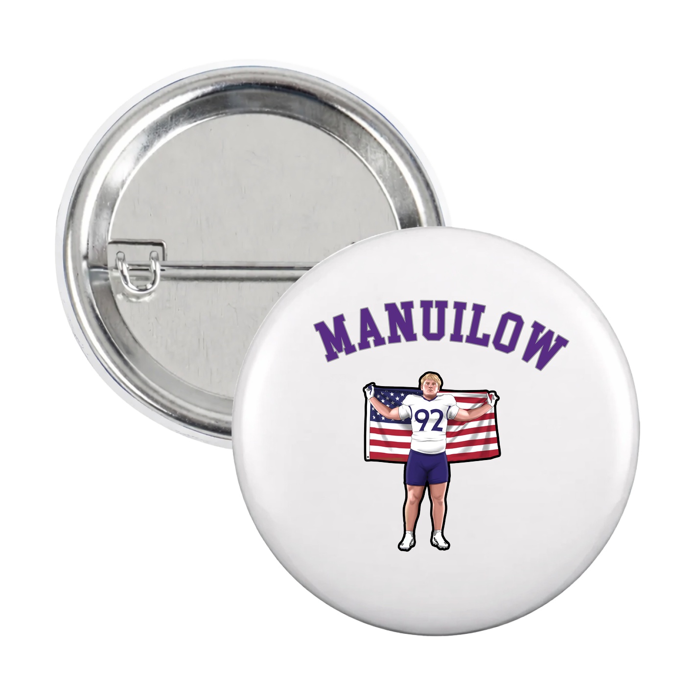 Game Day Button — Shirsey Arch in White