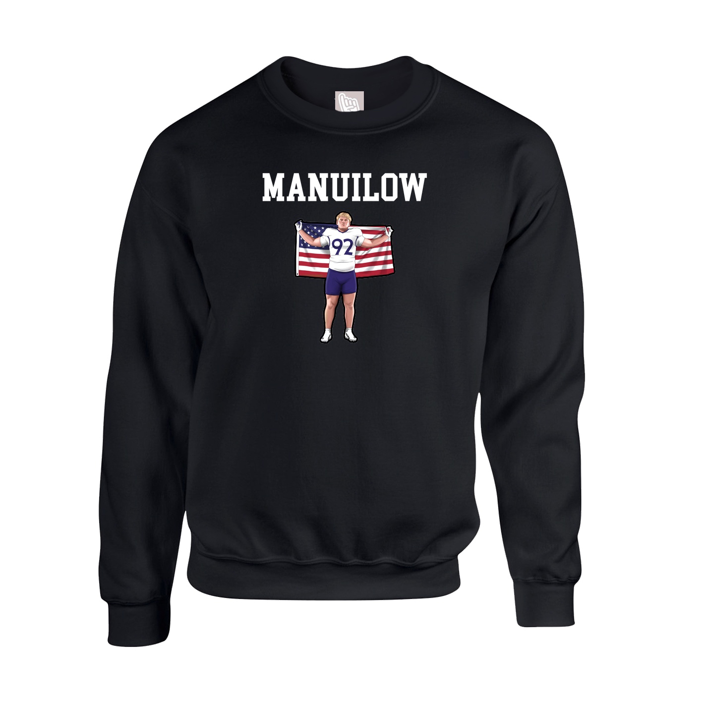 Fleece Crew — Shirsey in Black