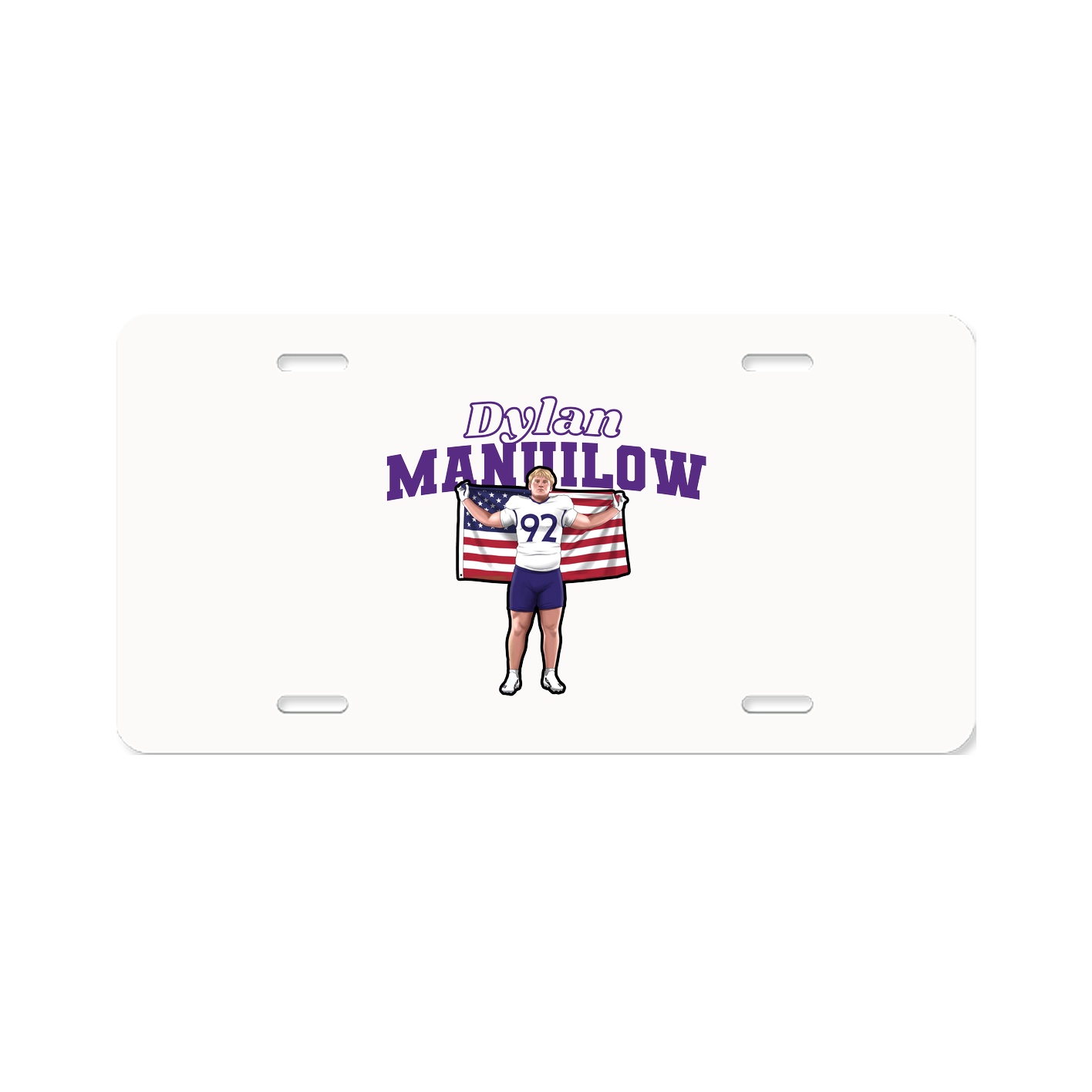 License Plate — Name Arch in Classic