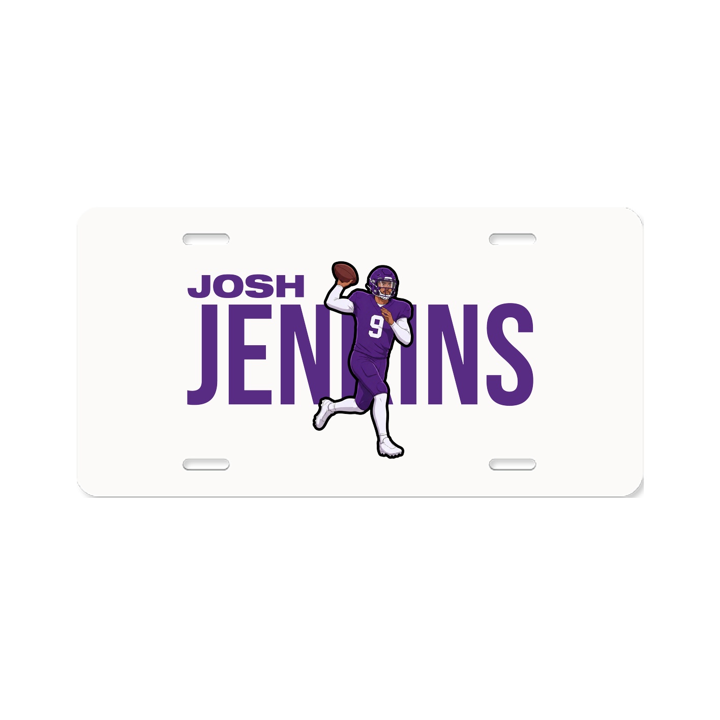 License Plate — Player Name in Classic