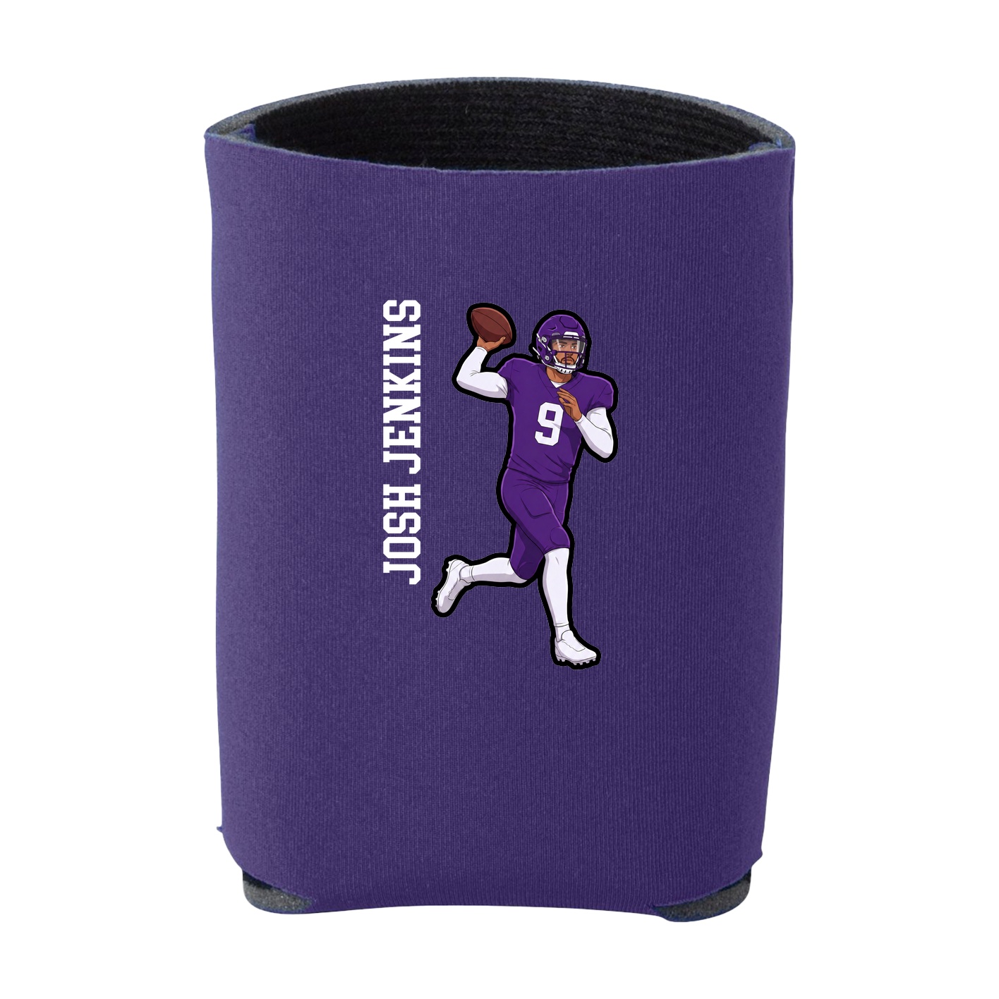 Can Holder — Name Vertical in Purple