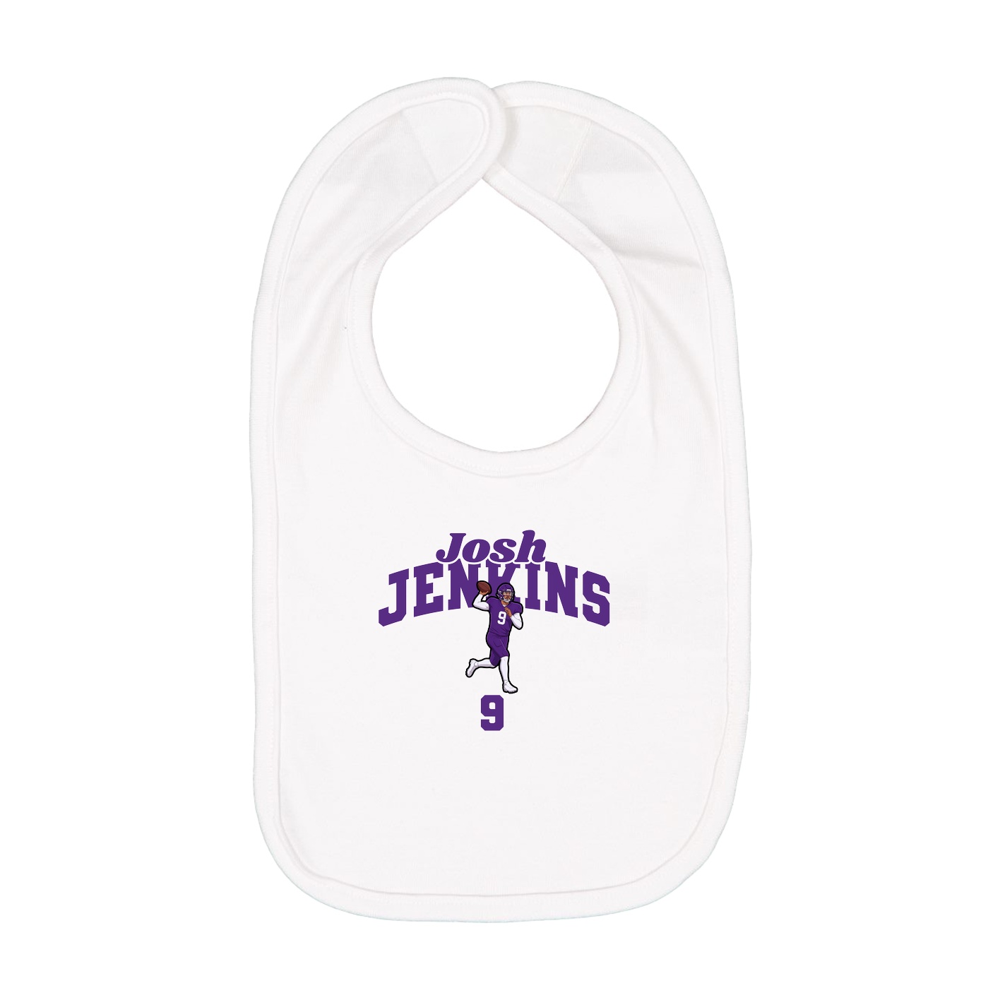 Infant Bib — Signature Arch in White