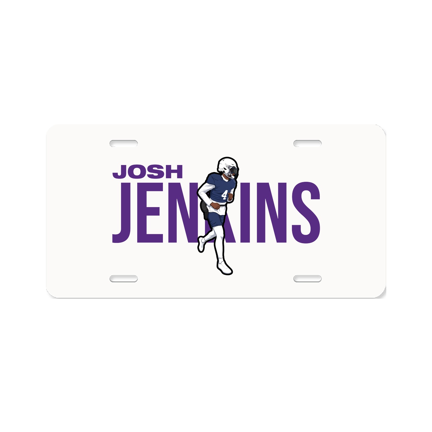 License Plate — Player Name in Classic