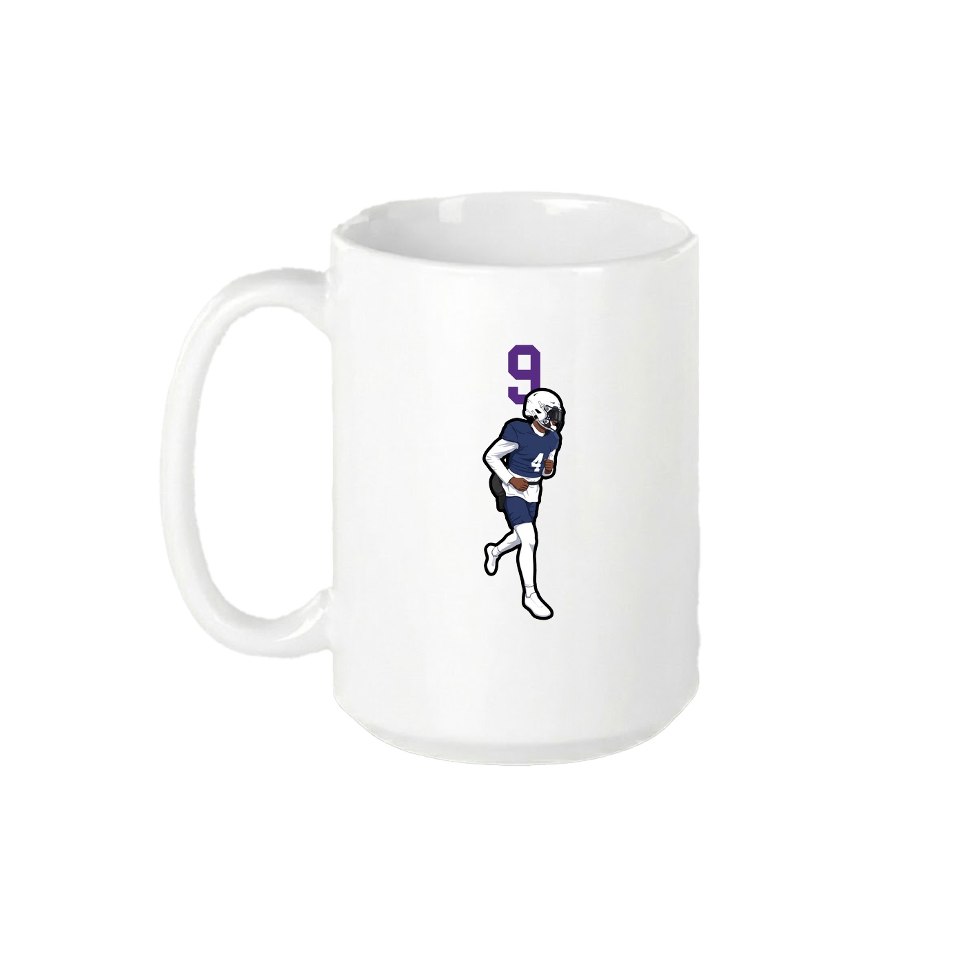 15oz Coffee Mug — Number Top in White