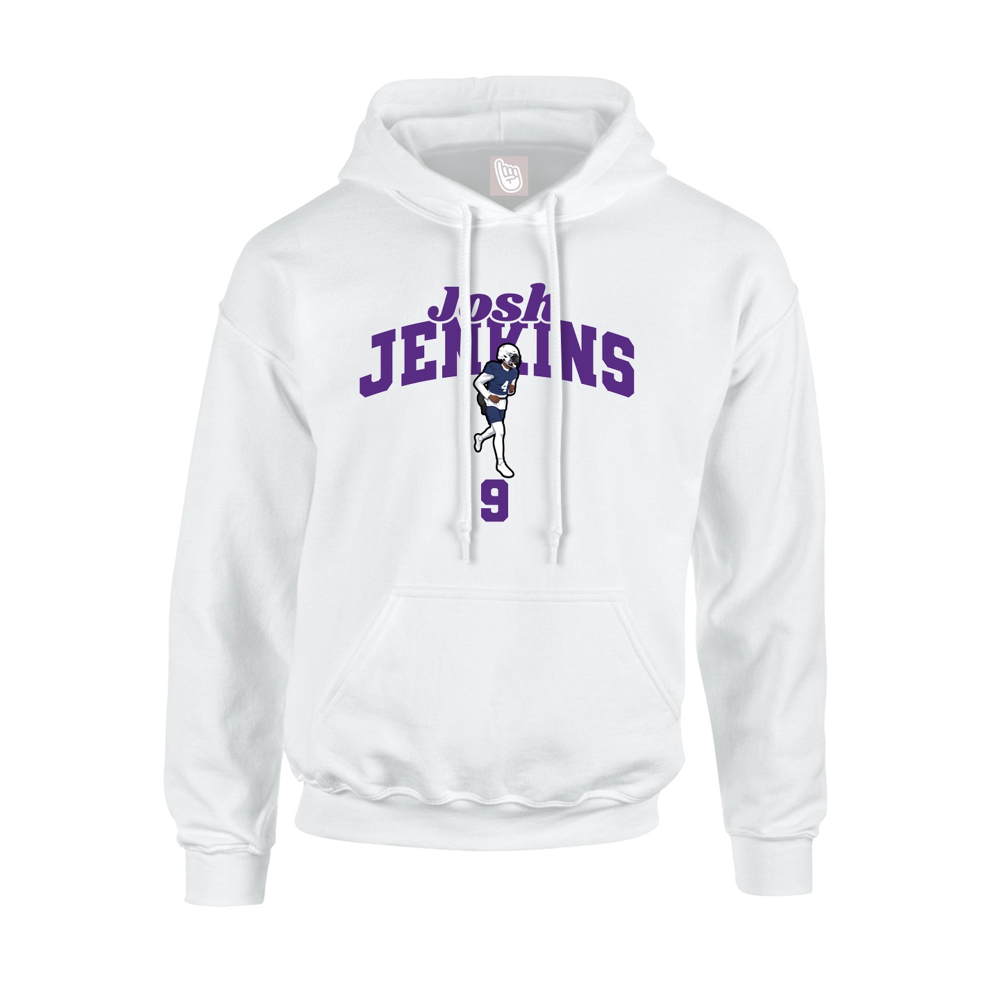 Youth Hoodie — Signature Arch in White