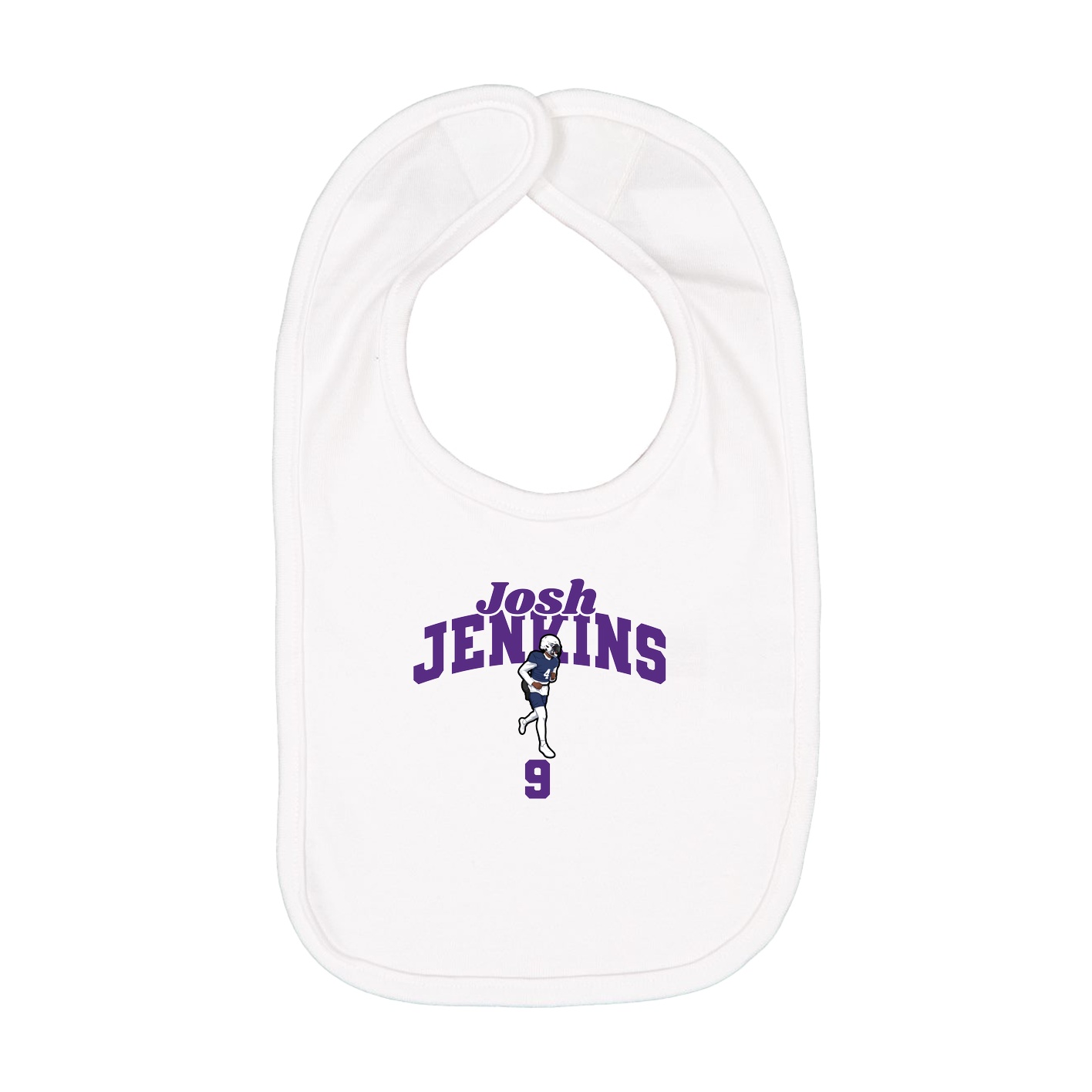 Infant Bib — Signature Arch in White