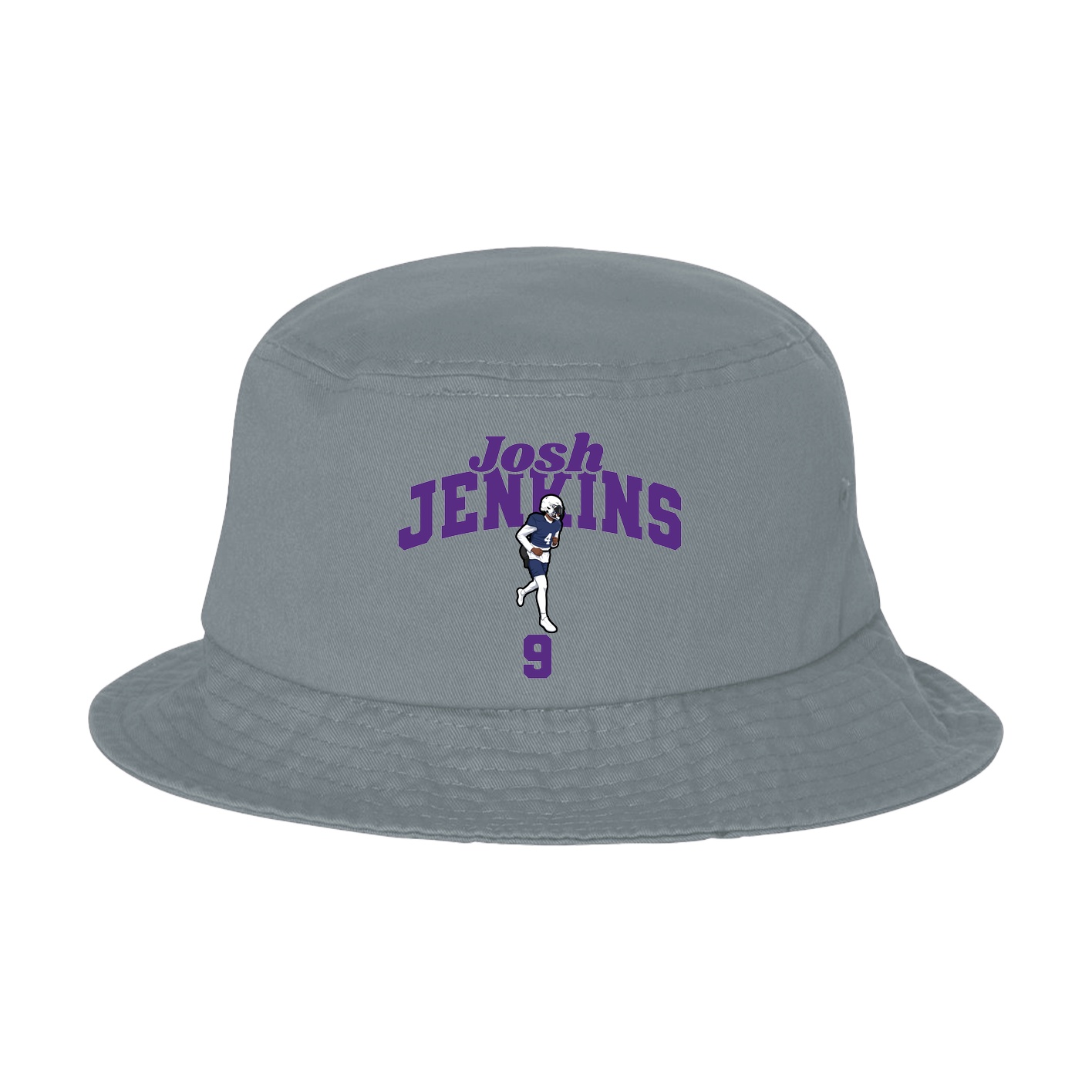 Bucket Cap — Signature Arch in Grey