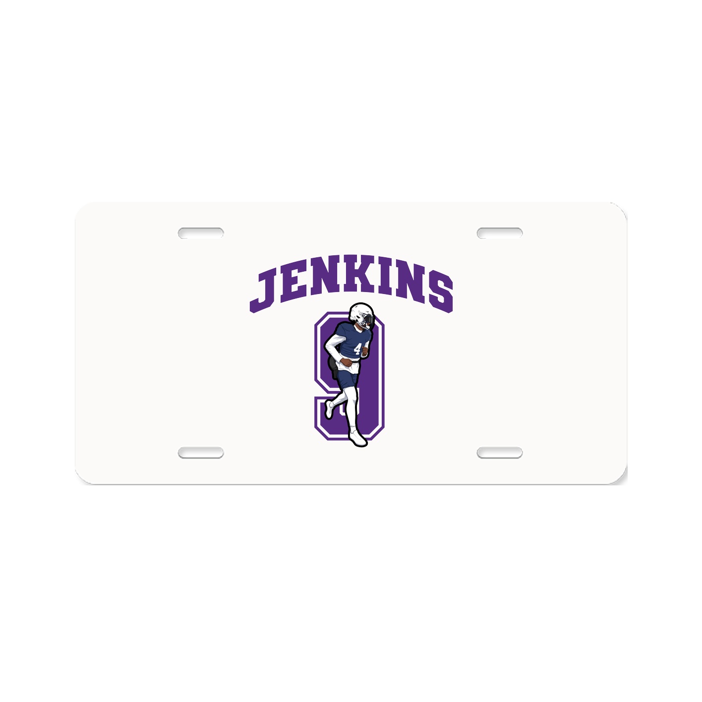 License Plate — Number in Classic