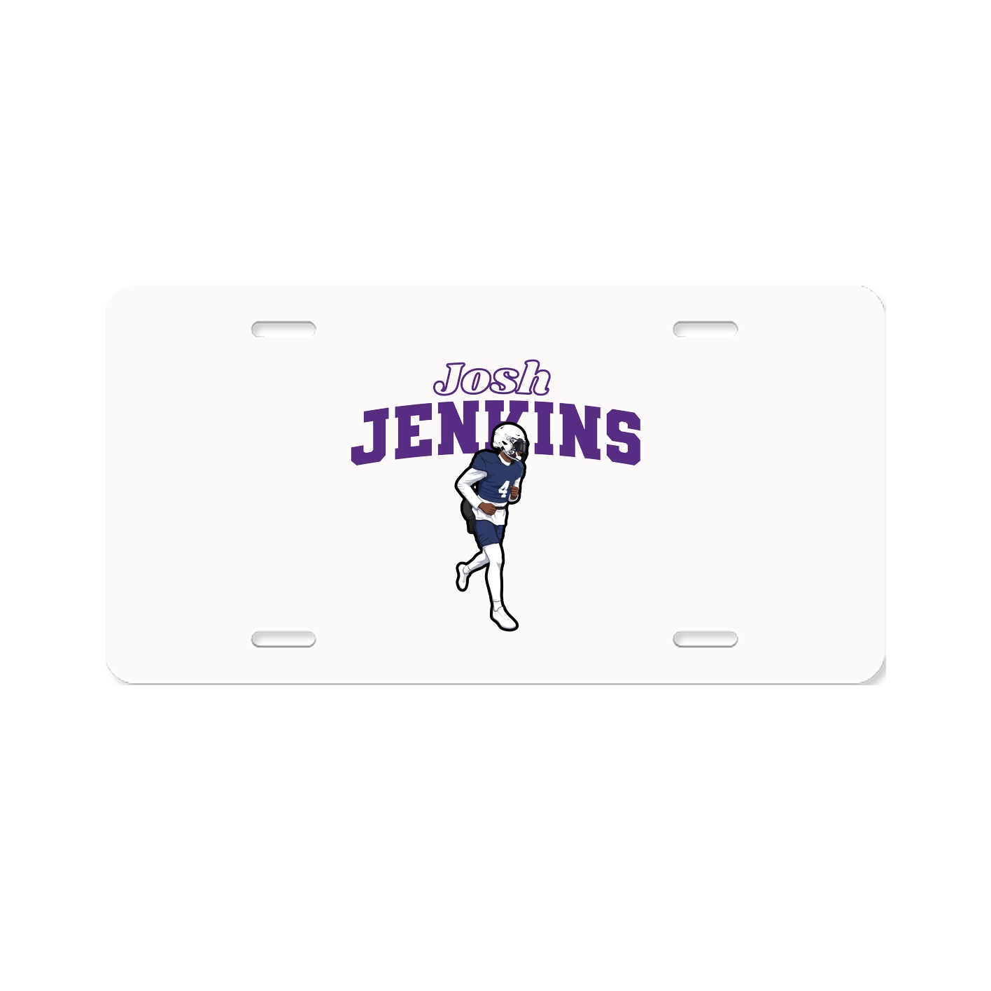 License Plate — Name Arch in Classic