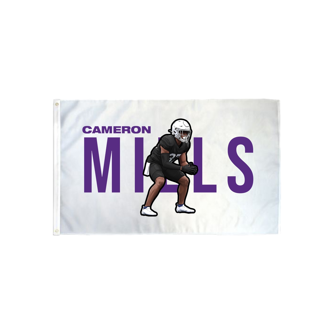 3x5 Flag — Player Name in Classic