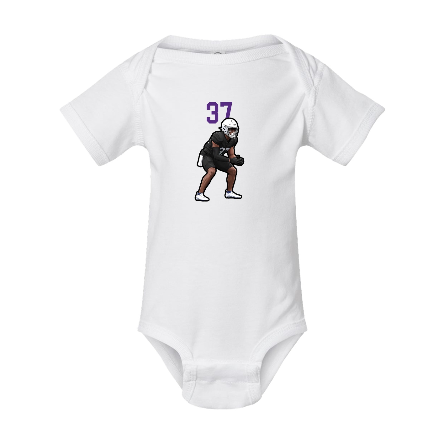Baby Onesie — Number Top in White