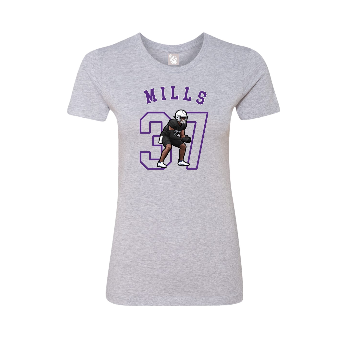 Fitted Women's Tee — Shirsey Arch in Grey