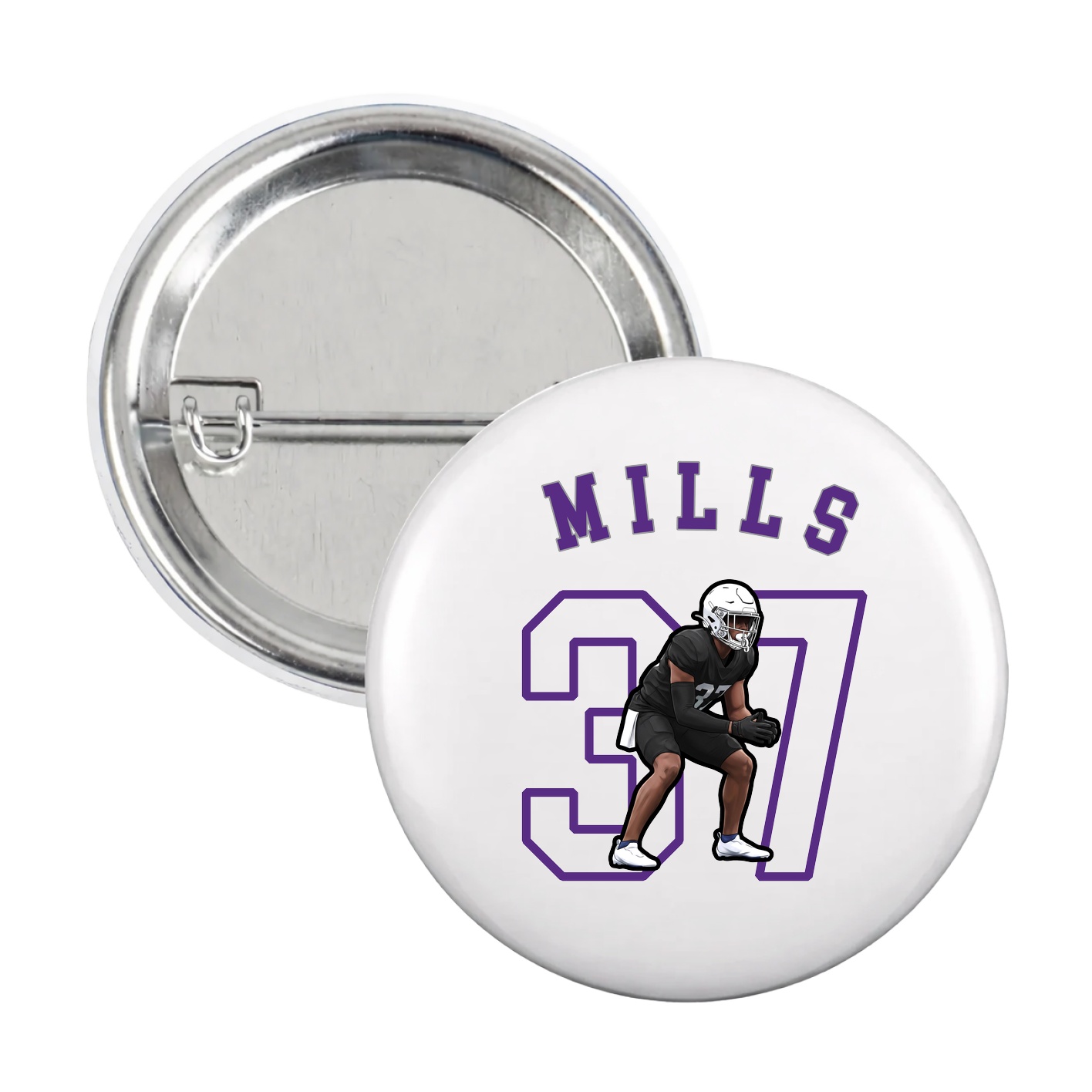 Game Day Button — Shirsey Arch in White