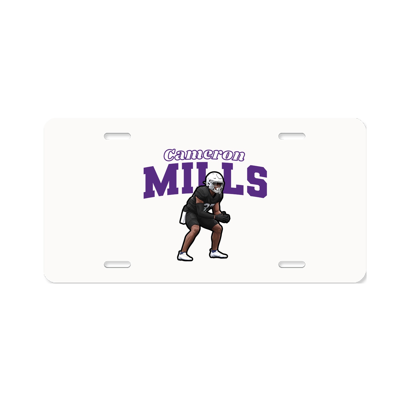 License Plate — Name Arch in Classic