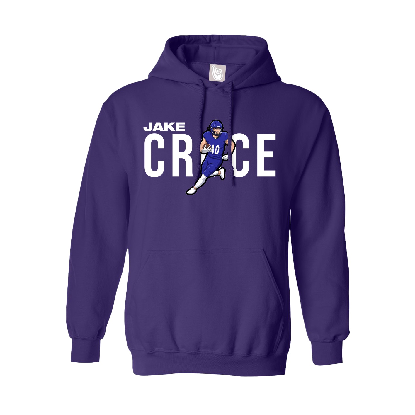 Hoodie — Player Name in Purple