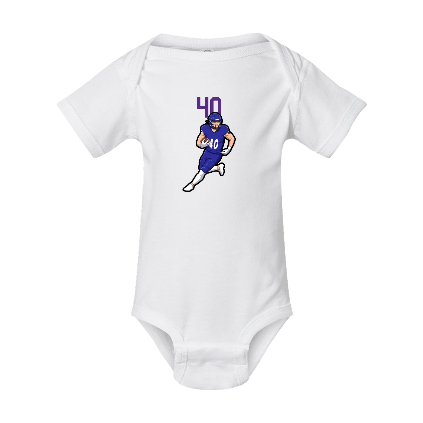 Baby Onesie — Number Top in White