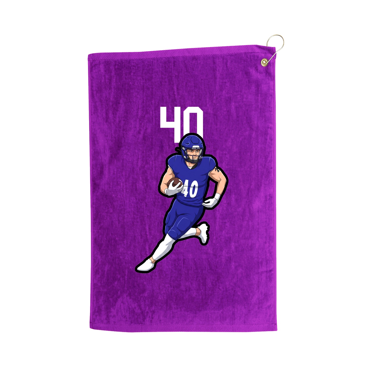 Golf Towel — Number Top in Purple
